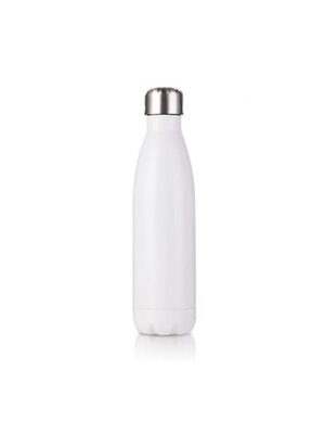 BOTELLA TAPA METALICA BLANCA