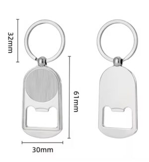 Llavero metal destapador