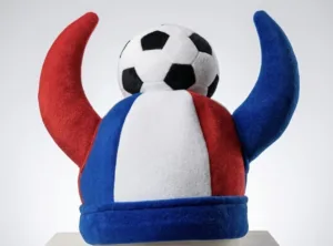 Gorro para fanáticos del fútbol